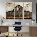 Rustic Barn Wall Art | Farmhouse Wall Decor Canvas Print |
