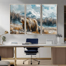 Bear and Baby Bear Wall Art Canvas Print