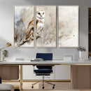 Barn Owl Wall Art | Watercolor Canvas Print | Perfect for