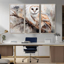 Barn Owl Wall Art | Watercolor Barn Owl Canvas Print | by MyGreatCanvas | Canvas Wall Art Prints | Photo Prints & Wall Decor
