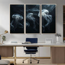 Jellyfish Wall Art Canvas Print, Elegant Wall Decor