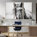 Western Wall Art | Black and White Winter Horse Wall Art | by MyGreatCanvas | Canvas Wall Art Prints | Photo Prints & Wall Decor