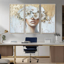 Golden Petal Wall Art - Canvas Print Flower Head Woman by MyGreatCanvas | Canvas Wall Art Prints | Photo Prints & Wall Decor