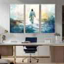Watercolor Jesus Walking on Water Canvas Print, Christian by MyGreatCanvas | Canvas Wall Art Prints | Photo Prints & Wall Decor