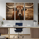 Longhorn Bull Wall Art | Canvas Print | Ready to Hang | by MyGreatCanvas | Canvas Wall Art Prints | Photo Prints & Wall Decor