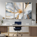 White and Gold Floral Canvas Wall Art - Framed and Ready to by MyGreatCanvas | Canvas Wall Art Prints | Photo Prints & Wall Decor