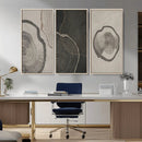 Minimalist Tree Rings Wall Art | Modern Abstract Canvas