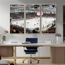 Lausanne Arena Ice Hockey Stadium Wall Art Canvas Print,