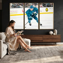 San Jose Sharks Ice Hockey Player Wall Art Canvas Print