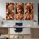 Indian Woman Statue Wall Art Canvas Print