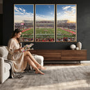 Framed Houston Cougars Football Team Print - Houston TDECU
