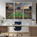 University of Michigan Wolverines Print Canvas, Football