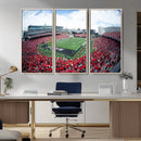 Cincinnati Bearcats Football Team Print - Nippert Stadium Wall Art Canvas Print