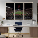 Framed Texas Tech Red Raiders Stadium Canvas, Texas Tech Red