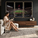 Framed Texas Tech Red Raiders Stadium Canvas, Texas Tech Red