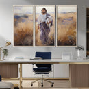 Jesus the Good Shepherd Wall Art Canvas Print - Lost Lamb
