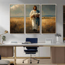 Jesus Shepherd Wall Art | Ready to Hang Triptych Canvas of
