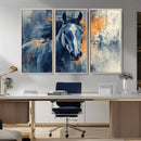 Abstract Blue Horse Wall Art Print Canvas | Horse Wall Art by MyGreatCanvas | Canvas Wall Art Prints | Photo Prints & Wall Decor