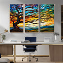 Mosaic Tree Wall Art | Ready to Hang Stained Glass Style