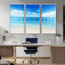 Beach Scene Canvas Wall Art Print – Tranquil Ocean Horizon by MyGreatCanvas | Canvas Wall Art Prints | Photo Prints & Wall Decor