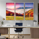 Autumn Mountain Foggy Landscape Wall Art Canvas Print | by MyGreatCanvas | Canvas Wall Art Prints | Photo Prints & Wall Decor