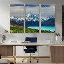 Mount Cook and Lake Pukaki Canvas Wall Art Print – Majestic by MyGreatCanvas | Canvas Wall Art Prints | Photo Prints & Wall Decor