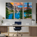 Canadian Rockies Moraine Lake Wall Art Canvas Print, Pine
