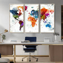 World Map Canvas Print – Framed Travel Map Wall Art for by MyGreatCanvas | Canvas Wall Art Prints | Photo Prints & Wall Decor
