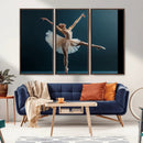 Ballet Dancer Wall Art – Framed Graceful Pose Canvas by MyGreatCanvas | Canvas Wall Art Prints | Photo Prints & Wall Decor
