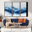 Blue Mountains Wall Art – Framed Snowy Range Canvas Artwork, by MyGreatCanvas | Canvas Wall Art Prints | Photo Prints & Wall Decor