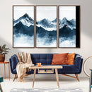 Snowy Peaks Wall Art – Framed Misty Mountain Canvas Artwork by MyGreatCanvas | Canvas Wall Art Prints | Photo Prints & Wall Decor