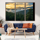 Mountain Sunrise Wall Art – Framed Pine Forest Canvas by MyGreatCanvas | Canvas Wall Art Prints | Photo Prints & Wall Decor
