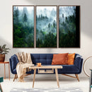 Misty Forest Wall Art Canvas Print – Framed Foggy Mountain by MyGreatCanvas | Canvas Wall Art Prints | Photo Prints & Wall Decor