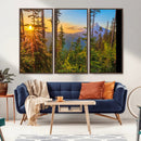 Forest Sunset Wall Art Canvas Print, Glowing Evening Light by MyGreatCanvas | Canvas Wall Art Prints | Photo Prints & Wall Decor