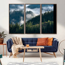 Misty Forest Wall Art Canvas Print, Serene Pine Hills and by MyGreatCanvas | Canvas Wall Art Prints | Photo Prints & Wall Decor