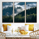 Misty Forest Wall Art Canvas Print – Pine Hills Foggy by MyGreatCanvas | Canvas Wall Art Prints | Photo Prints & Wall Decor
