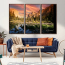 Yosemite Valley Wall Art, El Capitan Sunset Canvas Print, by MyGreatCanvas | Canvas Wall Art Prints | Photo Prints & Wall Decor
