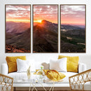 Mountain Sunrise Wall Art Canvas Print – Alpine Ridge by MyGreatCanvas | Canvas Wall Art Prints | Photo Prints & Wall Decor