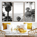 Palm Trees Wall Art Canvas Print – Framed Coastal Ocean