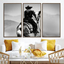 Western Wall Art Canvas Print – Framed Cowboy and Horse by MyGreatCanvas | Canvas Wall Art Prints | Photo Prints & Wall Decor