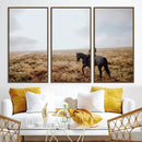 Cowboy Wall Art Canvas Print – Framed Western Rustic Ranch