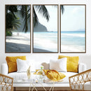 Tropical Beach Wall Art Canvas Print – Framed Serene Ocean by MyGreatCanvas | Canvas Wall Art Prints | Photo Prints & Wall Decor