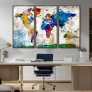 World Map Canvas Print – Framed Travel Map Wall Art for by MyGreatCanvas | Canvas Wall Art Prints | Photo Prints & Wall Decor