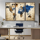 World Map Canvas Print – Detailed Map of the World Wall Art by MyGreatCanvas | Canvas Wall Art Prints | Photo Prints & Wall Decor
