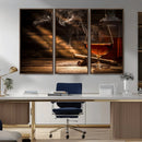 Whiskey and Cigar Wall Art Canvas Print by MyGreatCanvas | Canvas Wall Art Prints | Photo Prints & Wall Decor