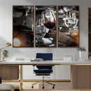 Red Wine and Glass Canvas Print by MyGreatCanvas | Canvas Wall Art Prints | Photo Prints & Wall Decor