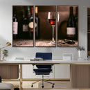 Red Wine and Bottle Canvas Print by MyGreatCanvas | Canvas Wall Art Prints | Photo Prints & Wall Decor