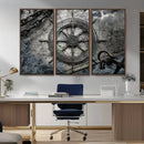 Ship Steering Wheel Vintage Wall Art Canvas Print by MyGreatCanvas | Canvas Wall Art Prints | Photo Prints & Wall Decor