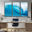 Big Ocean Surfing Wave Wall Art Canvas Print by MyGreatCanvas | Canvas Wall Art Prints | Photo Prints & Wall Decor