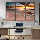 Sunset on Ocean Wall Art Canvas Print by MyGreatCanvas | Canvas Wall Art Prints | Photo Prints & Wall Decor